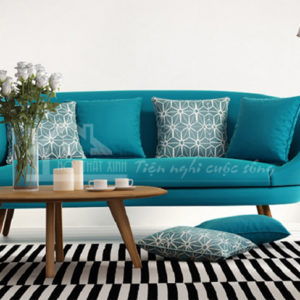 Sofa giường nhập khẩu màu xanh ngọc 034