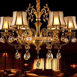 Đèn chùm đồng kiểu dáng cổ điển Châu Âu ATL9282